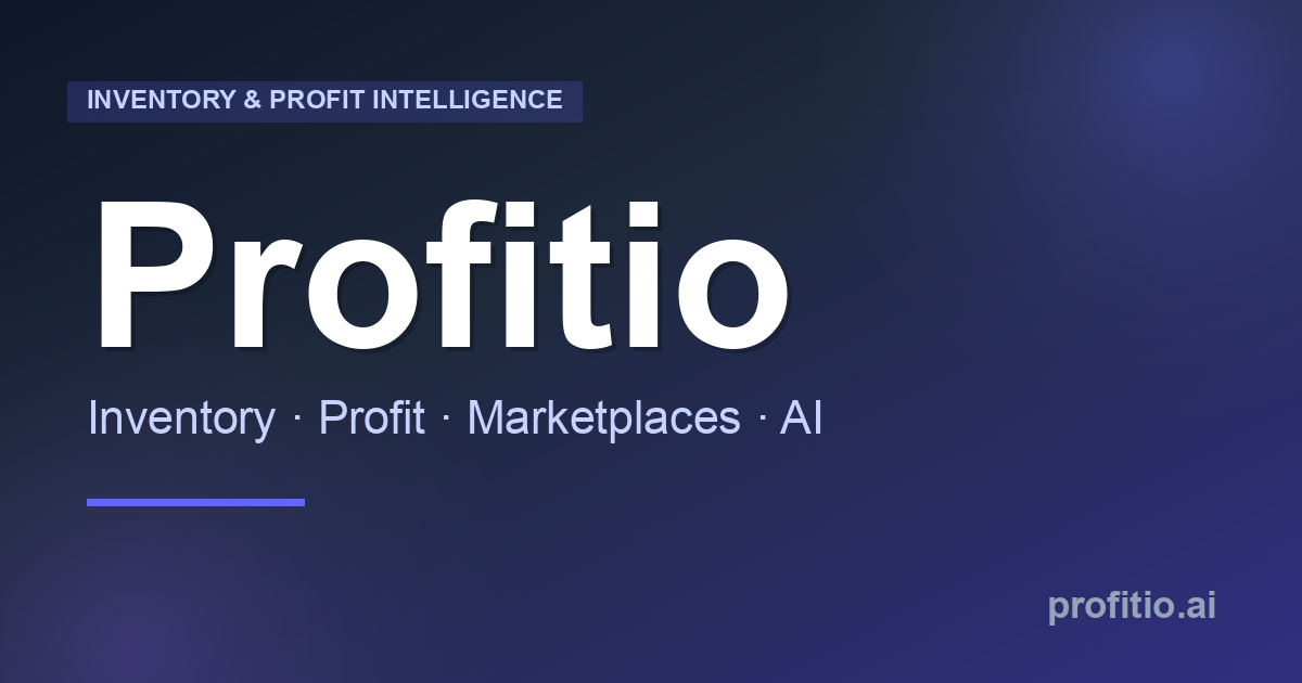 Profity Integration Profitio — Inventory & Profit Intelligence Platform